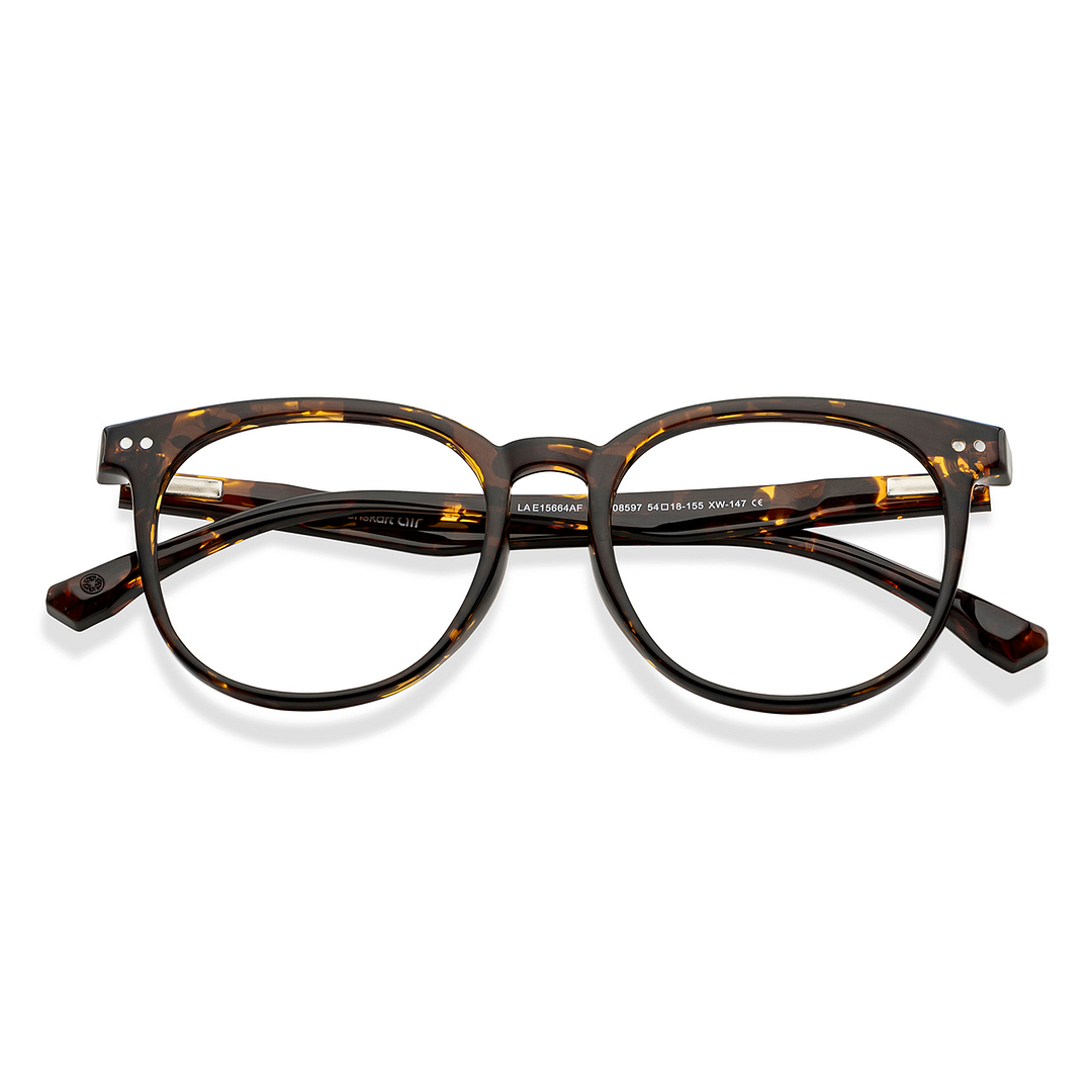 Lenskart Air Tortoise Full Rim Round left side