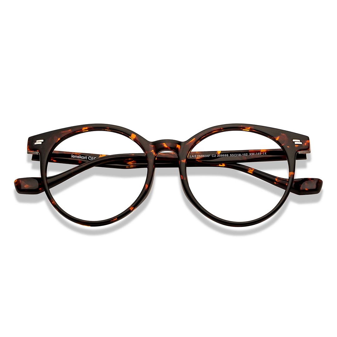 Lenskart Air Tortoise Full Rim Round left side