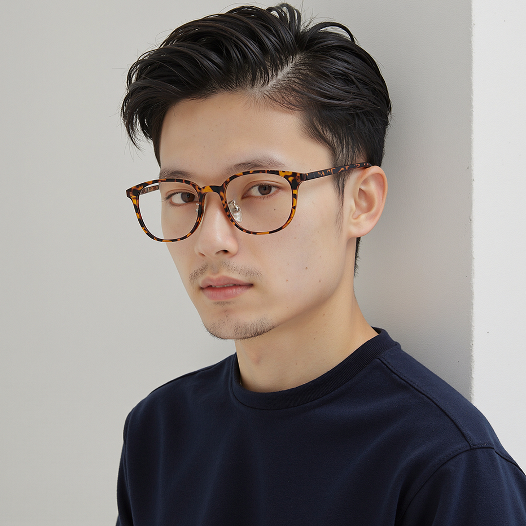 Lenskart Air LA Tortoise Full Rim Square right side