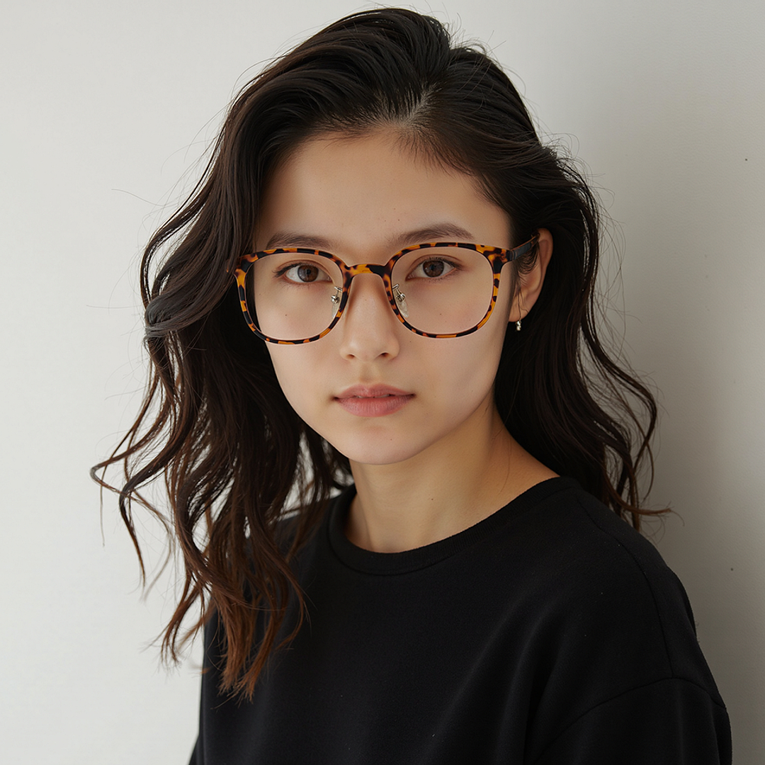 Lenskart Air LA Tortoise Full Rim Square right side