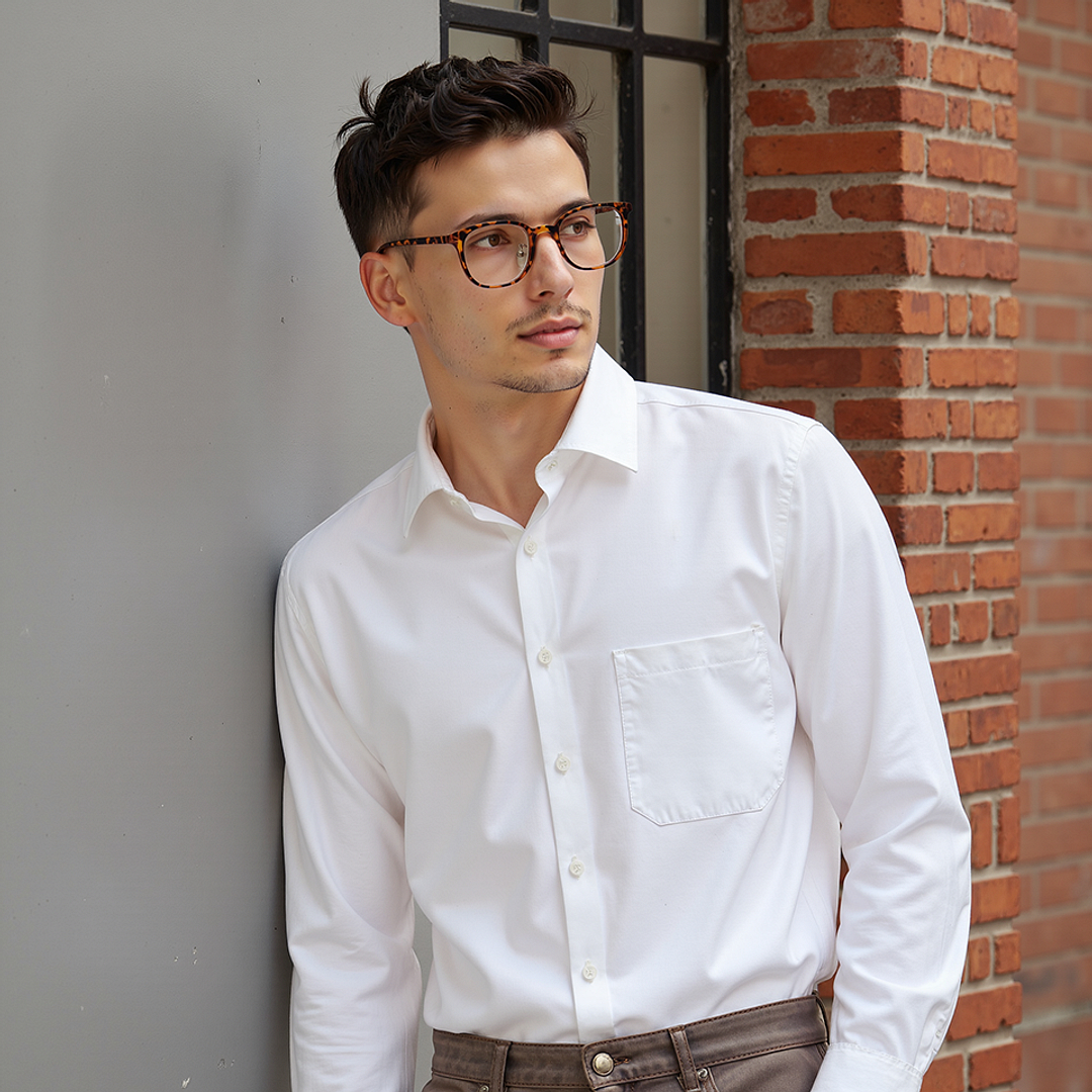 Lenskart Air LA Tortoise Full Rim Square left side