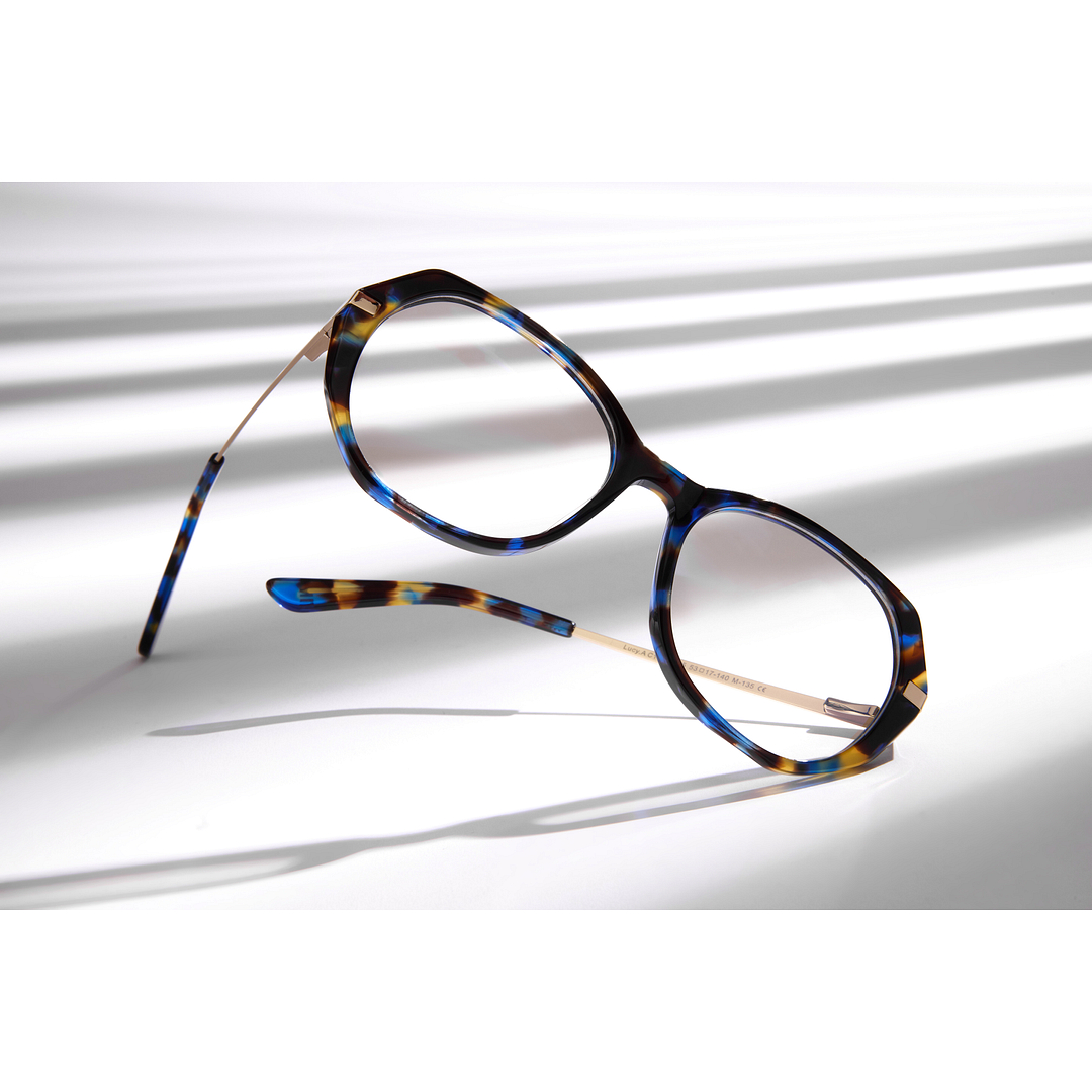 Le Petit Lunetier Tortoise Full Rim Cat Eye left side