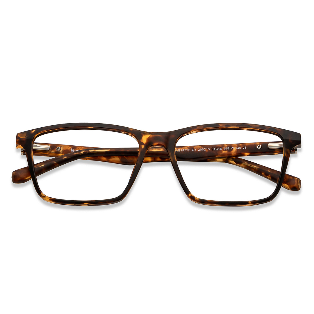 Lenskart Air Online Tortoise Full Rim Rectangle left side