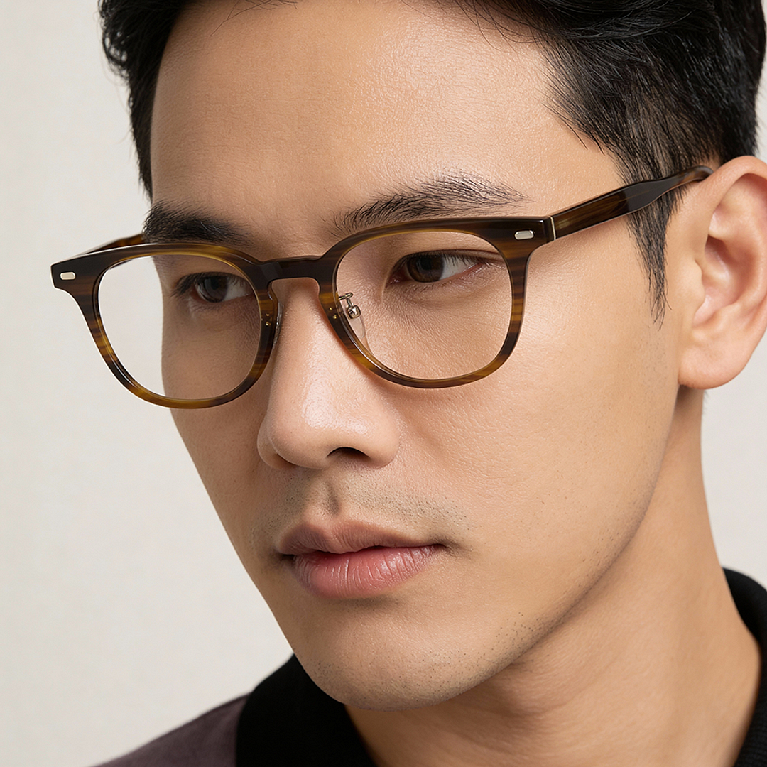 Lenskart Tortoise Full Rim Round left side