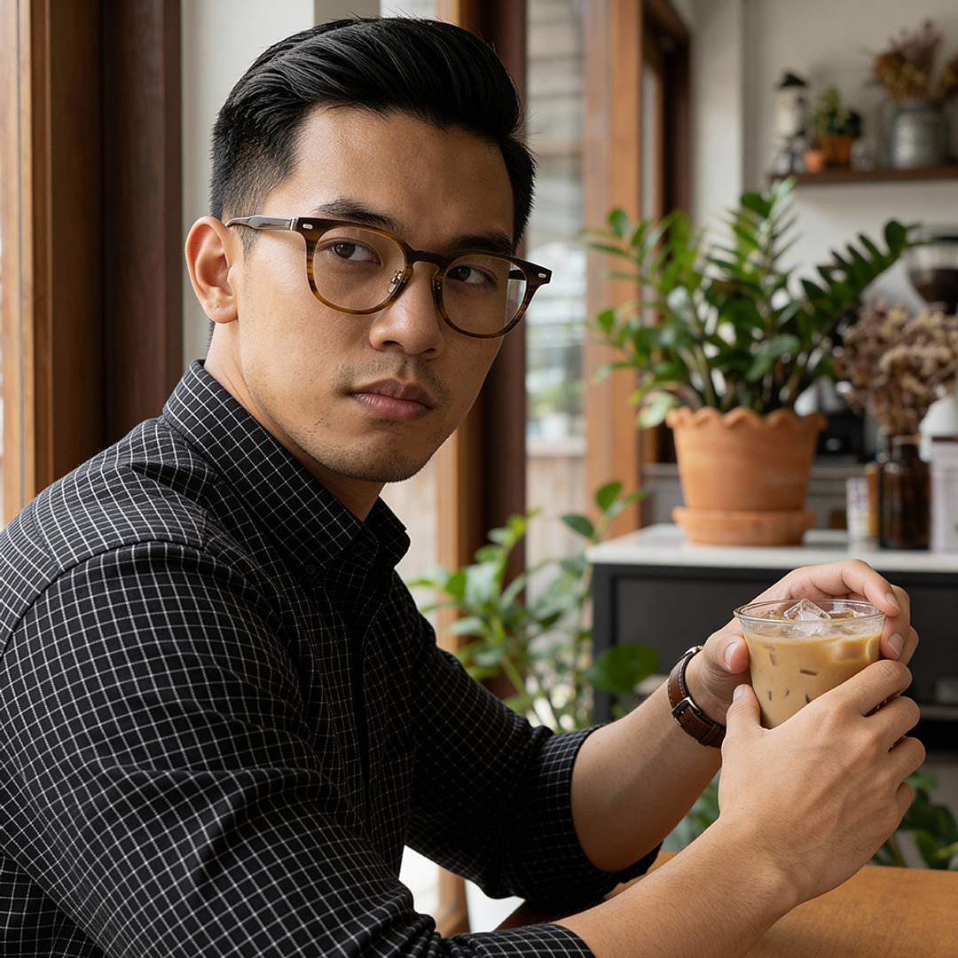 Lenskart Tortoise Full Rim Round left side