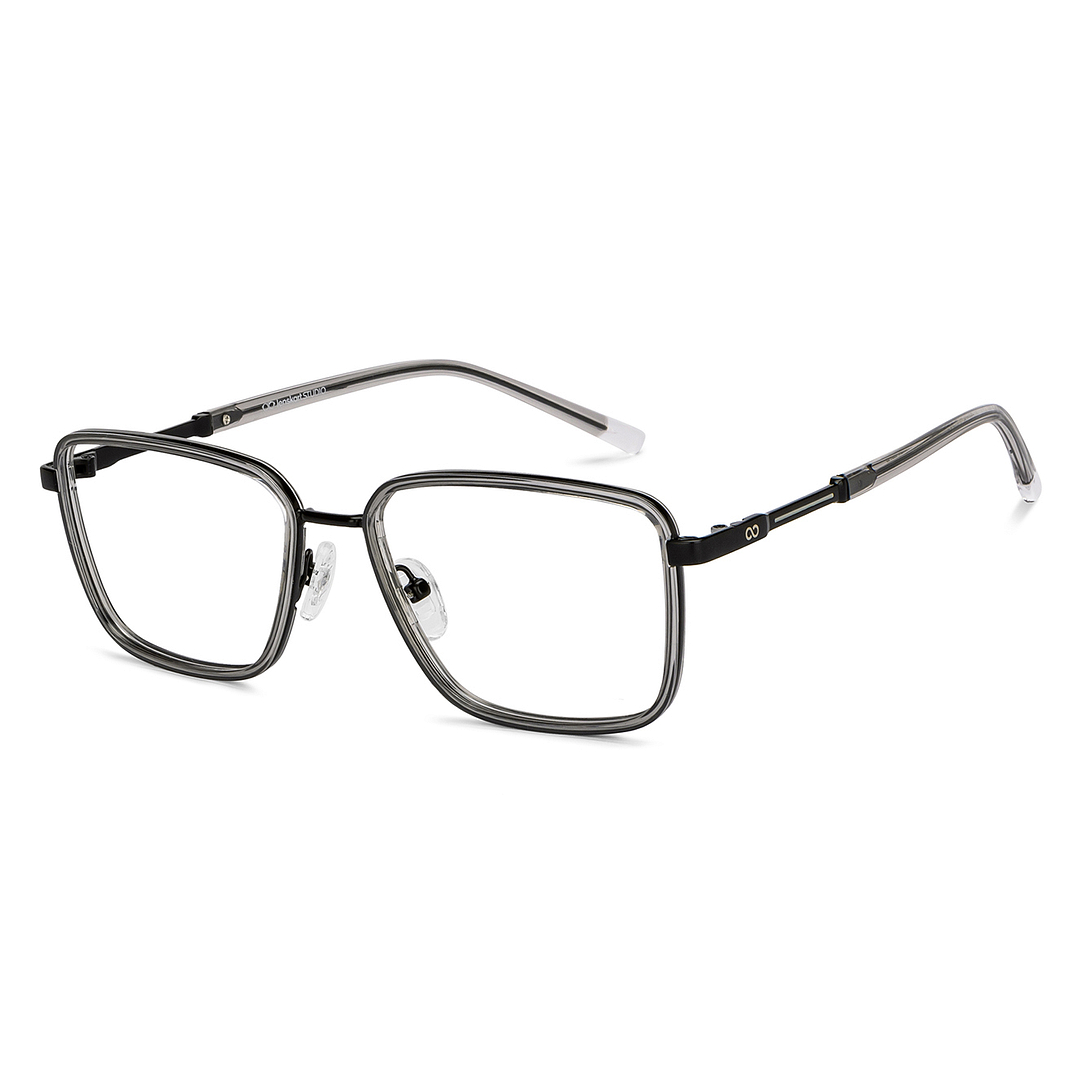 Lenskart Studio Online Crystal Transparent Full Rim Square right side