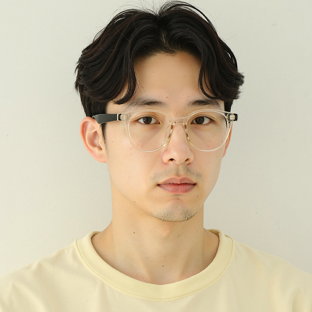 Lenskart Crystal Transparent Full Rim Round right side