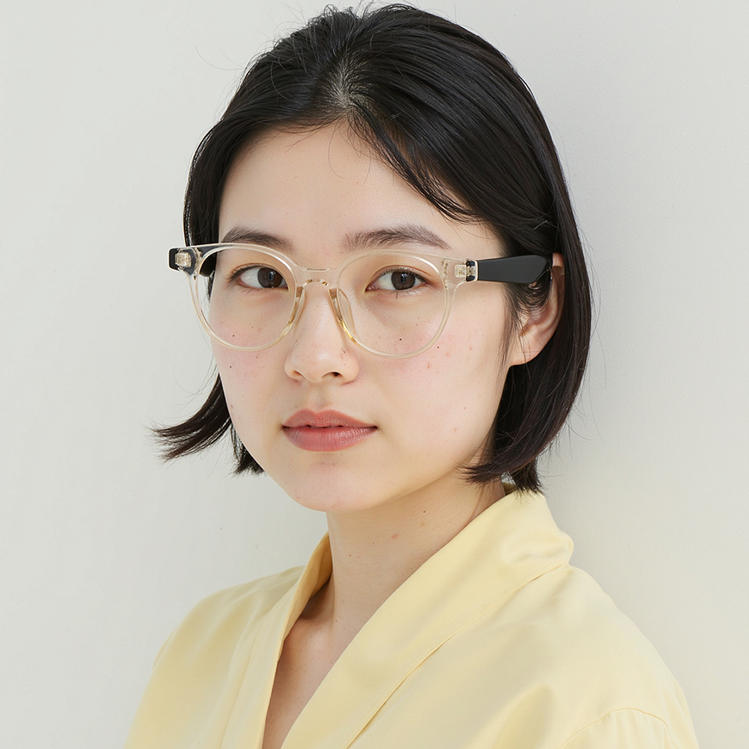 Lenskart Crystal Transparent Full Rim Round right side