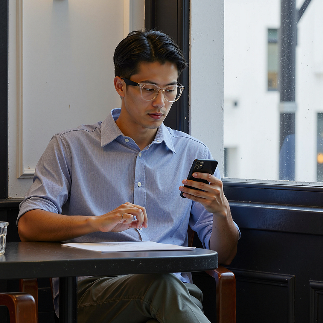 Lenskart Crystal Transparent Full Rim Round right side