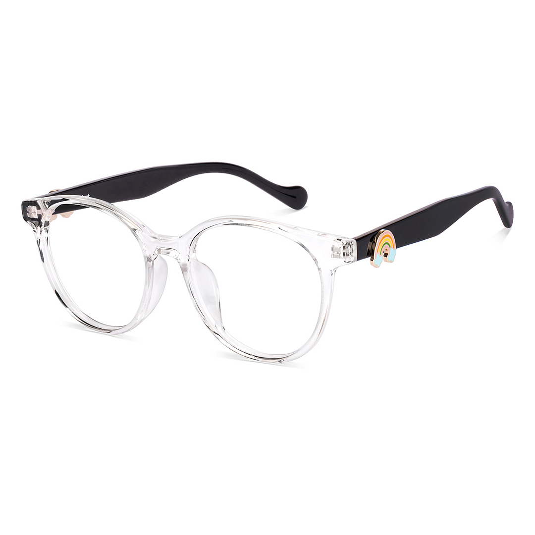 Lenskart Crystal Transparent Full Rim Round left side