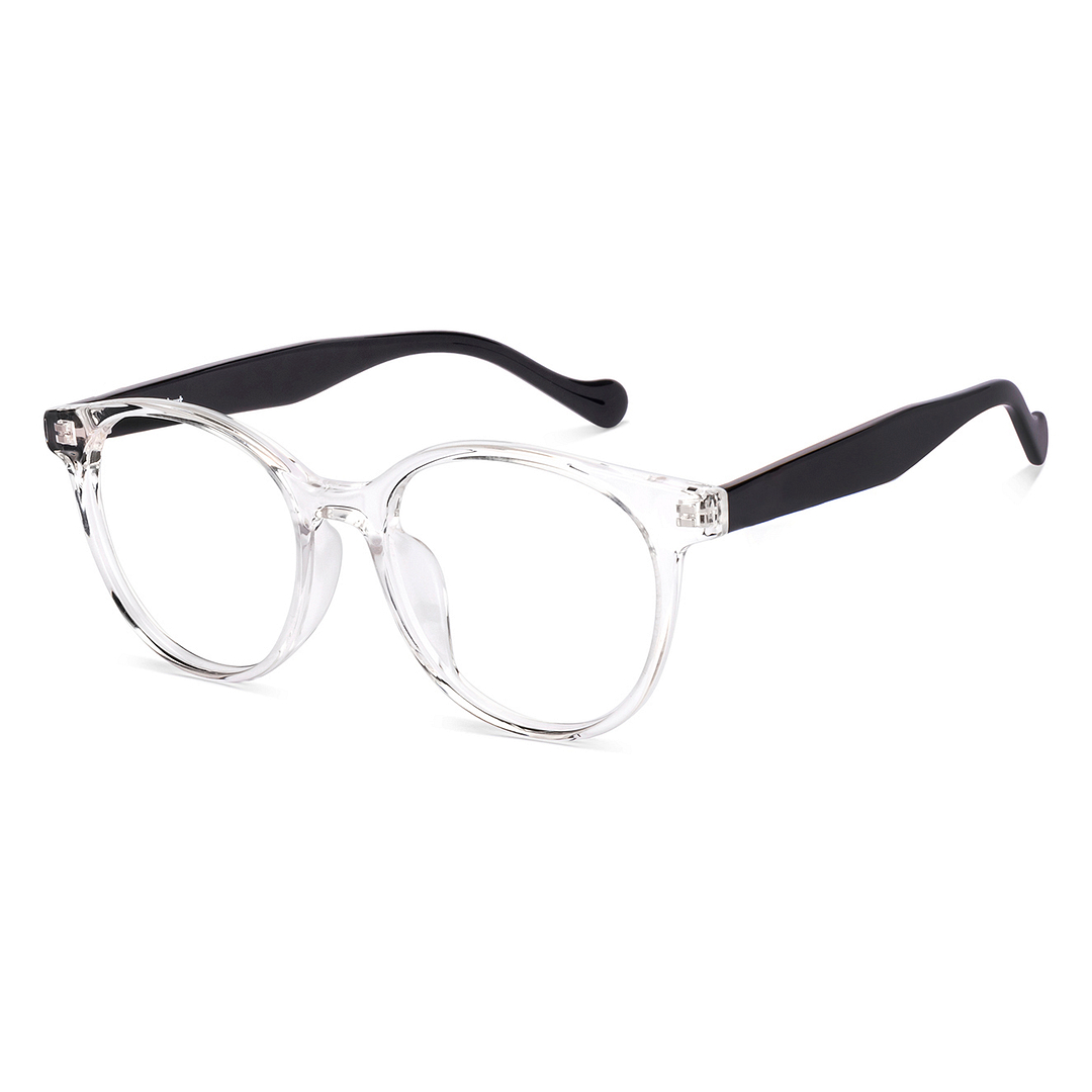 Lenskart Crystal Transparent Full Rim Round left side