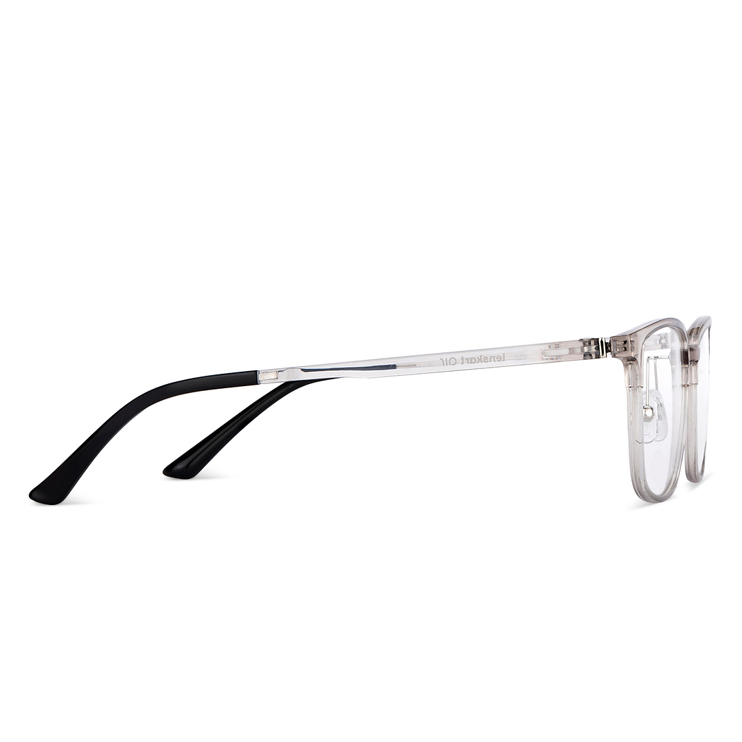 Lenskart Air Crystal Transparent Full Rim Square left side