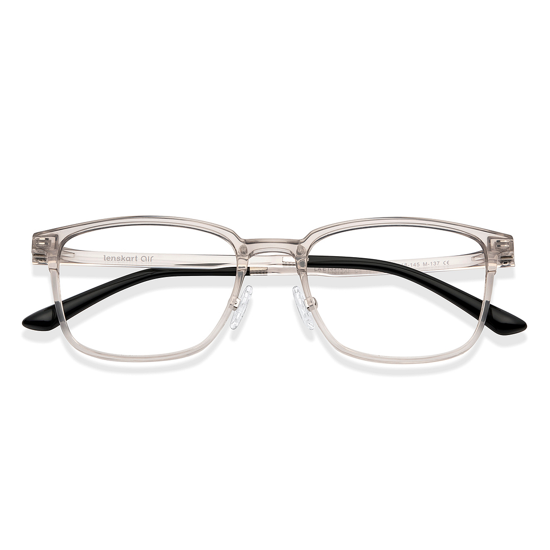 Lenskart Air Crystal Transparent Full Rim Square left side