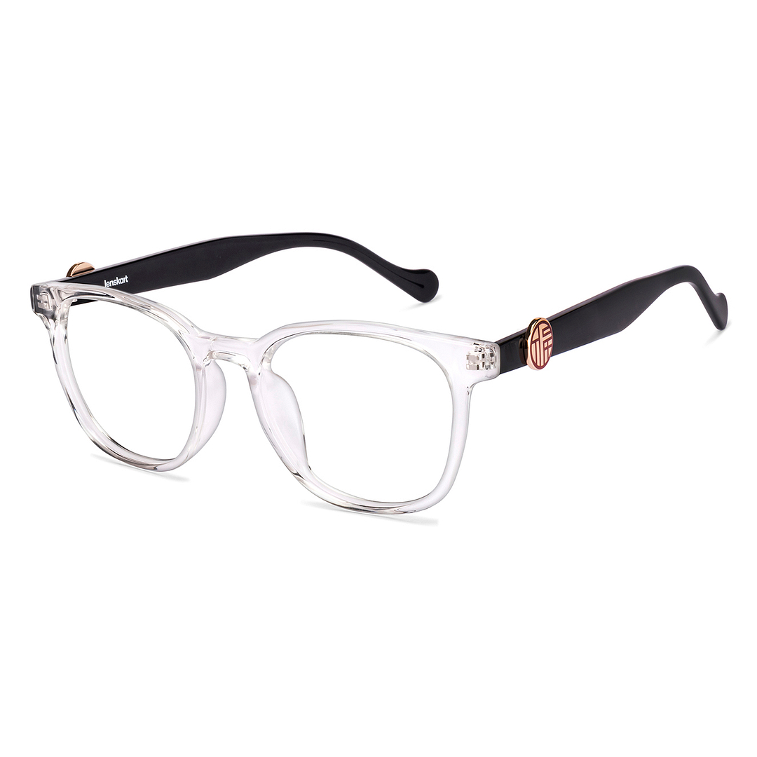 Lenskart Crystal Transparent Full Rim Square left side