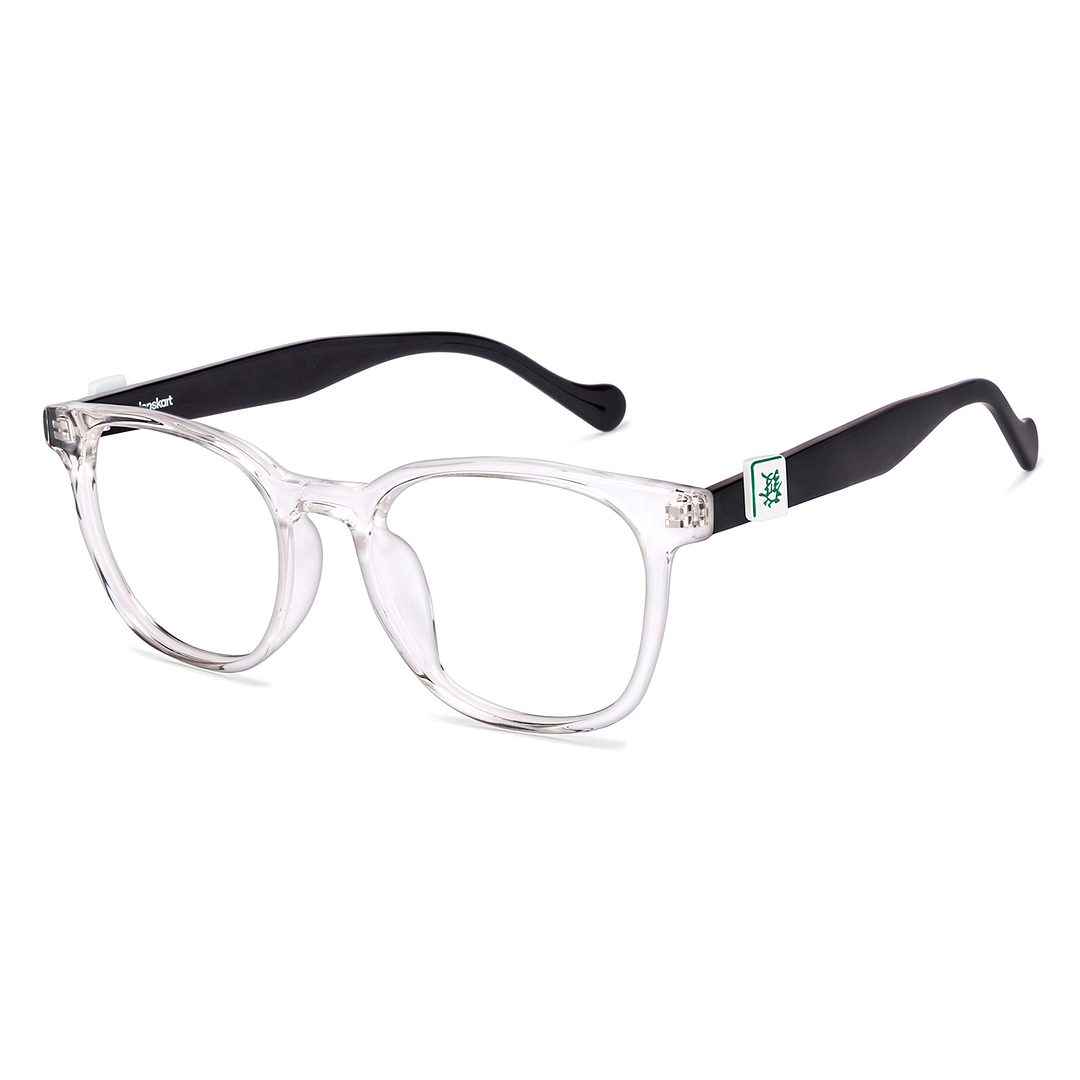 Lenskart Crystal Transparent Full Rim Square left side