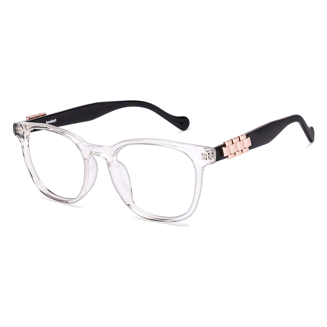 Lenskart Crystal Transparent Full Rim Square right side