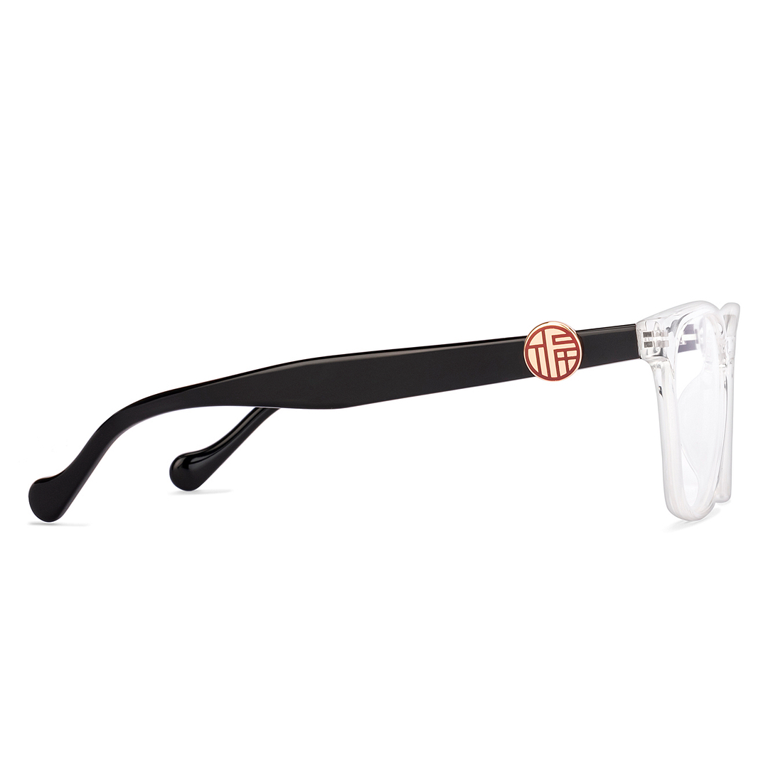 Lenskart Crystal Transparent Full Rim Square right side