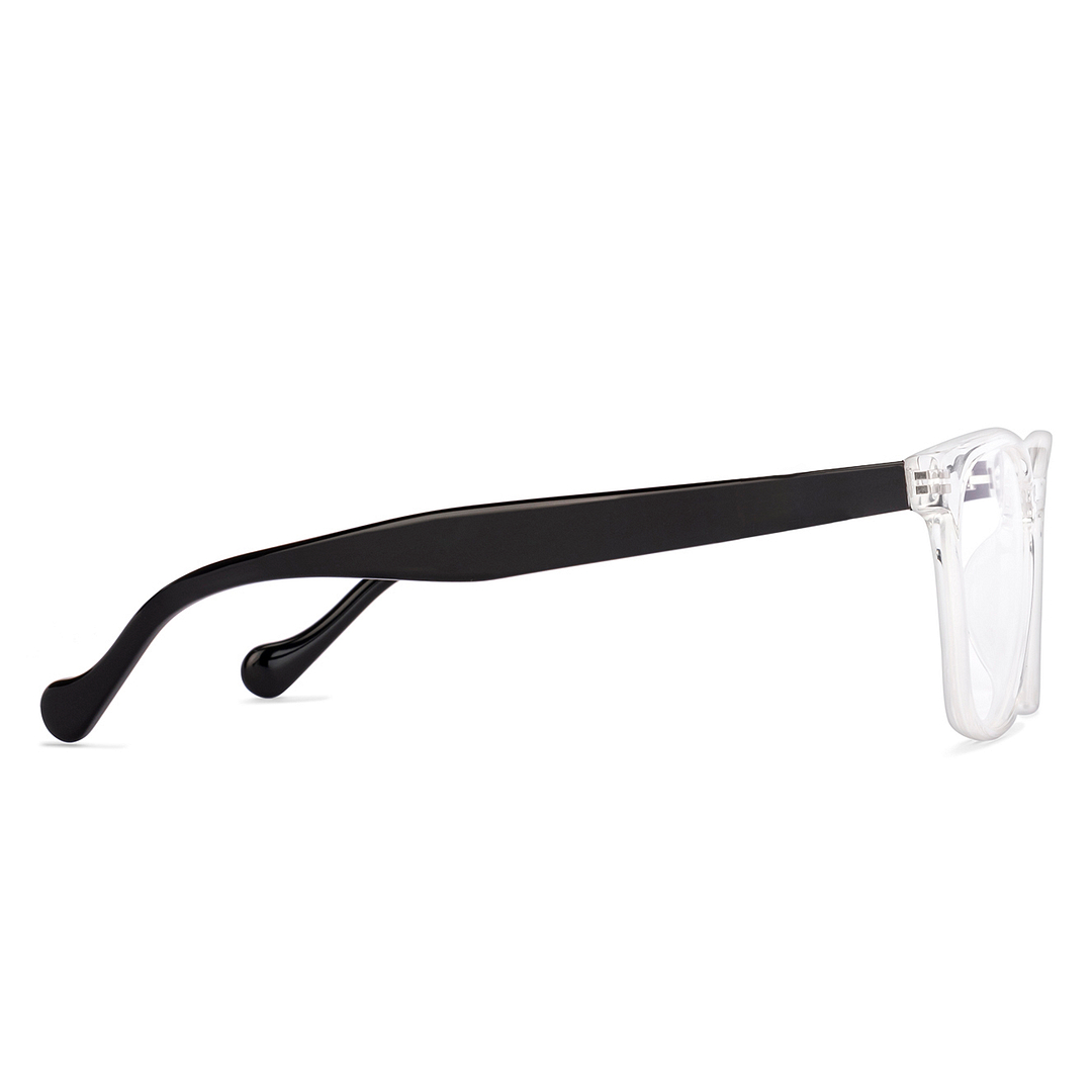 Lenskart Crystal Transparent Full Rim Square left side