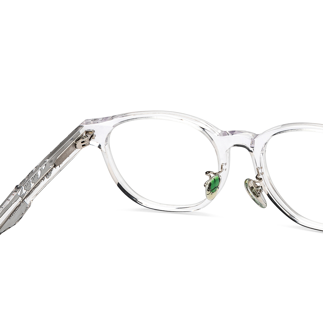 Lenskart Crystal Transparent Full Rim Round right side