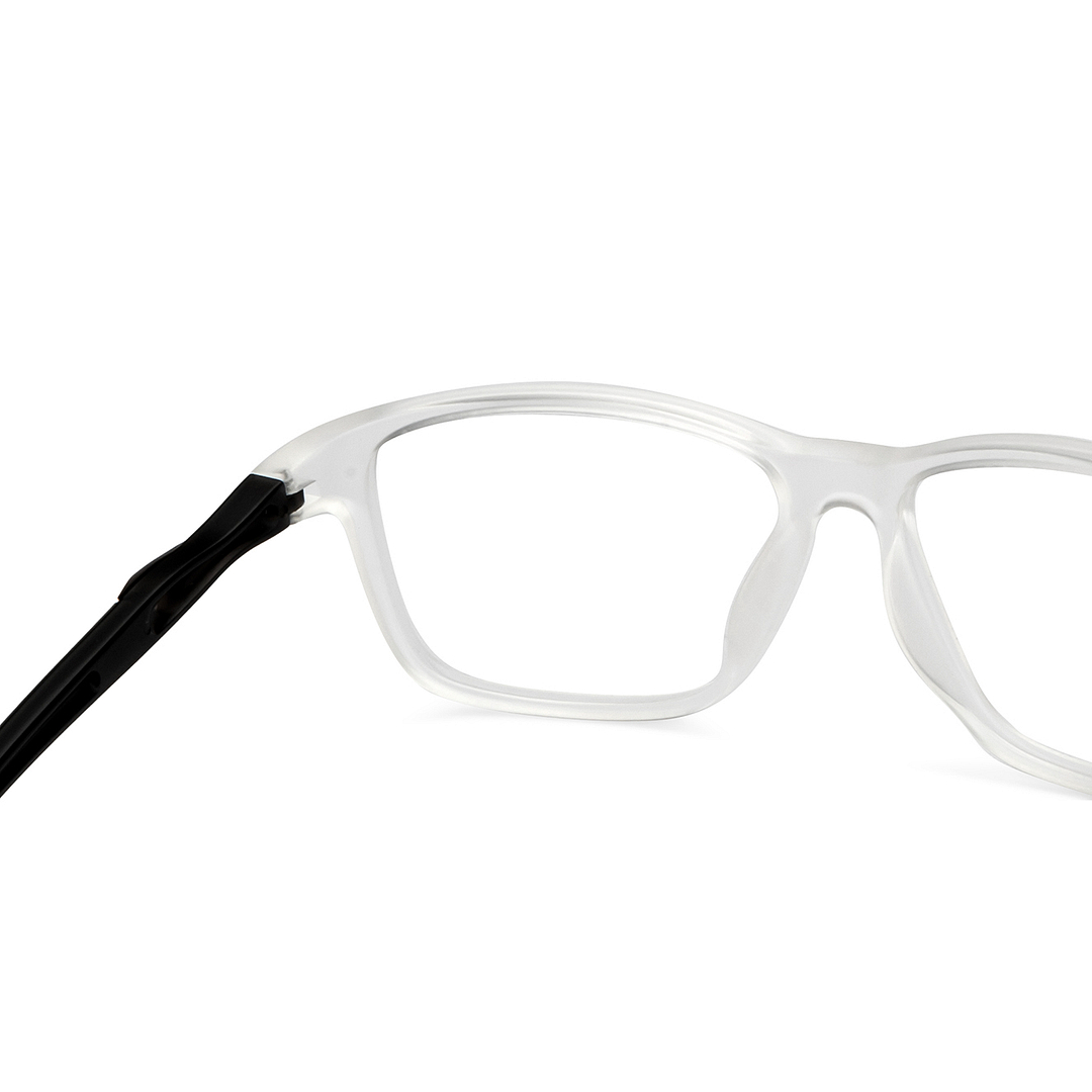 Lenskart Air Online Crystal Transparent Full Rim Square right side