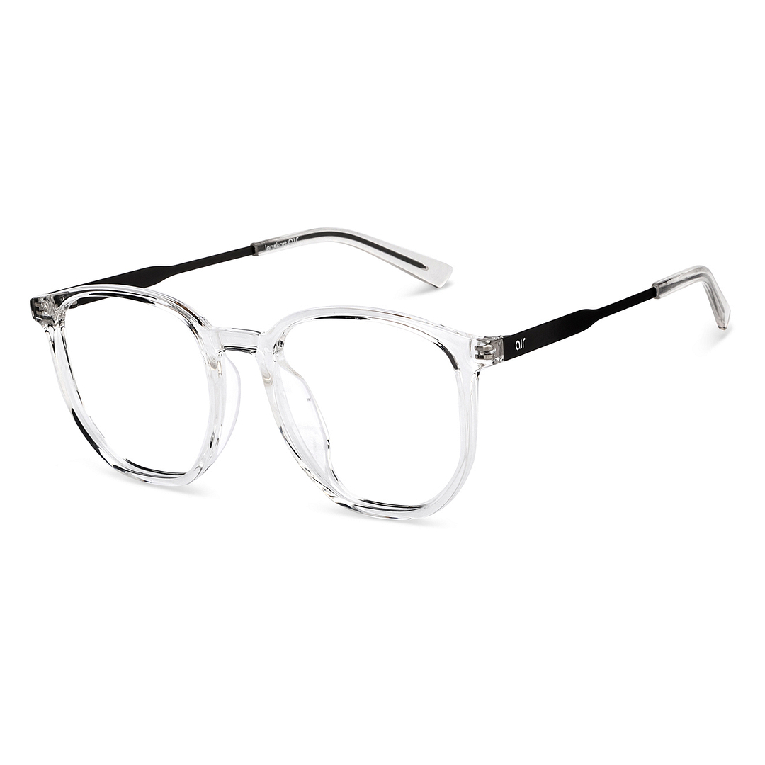 Lenskart Air Crystal Transparent Full Rim Round right side