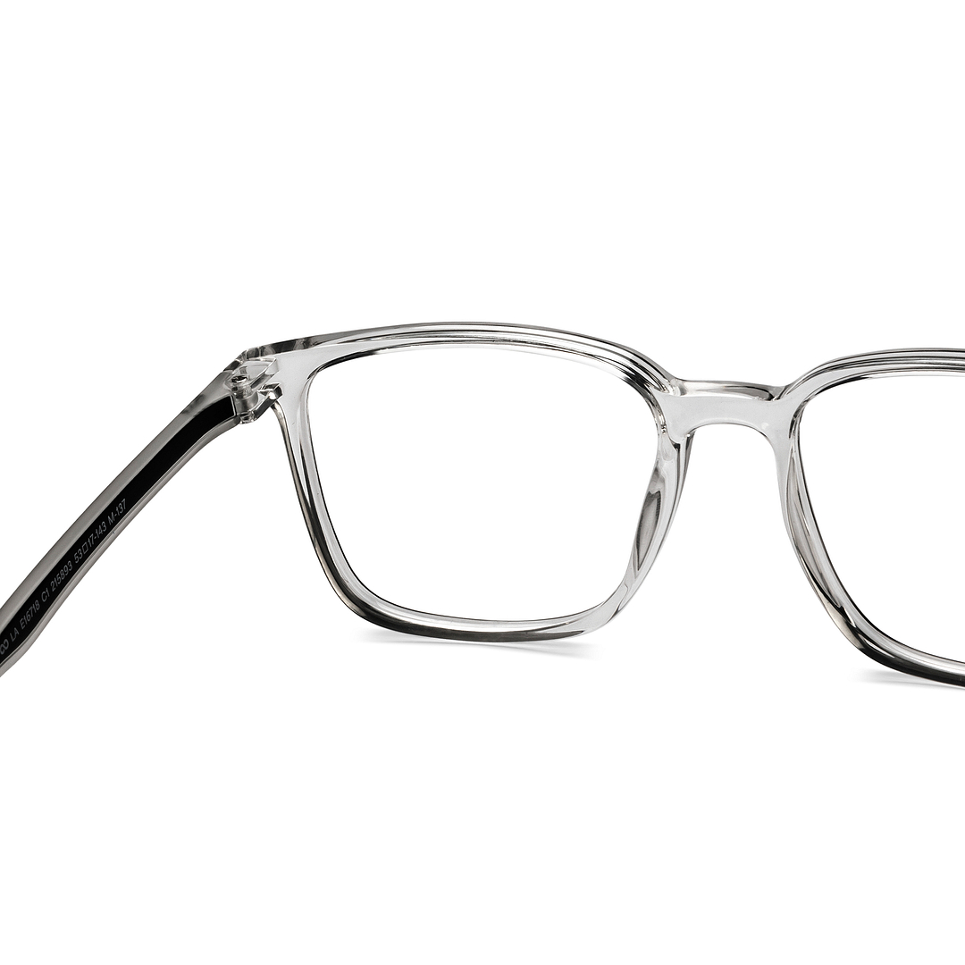 Lenskart Air Crystal Transparent Full Rim Square left side