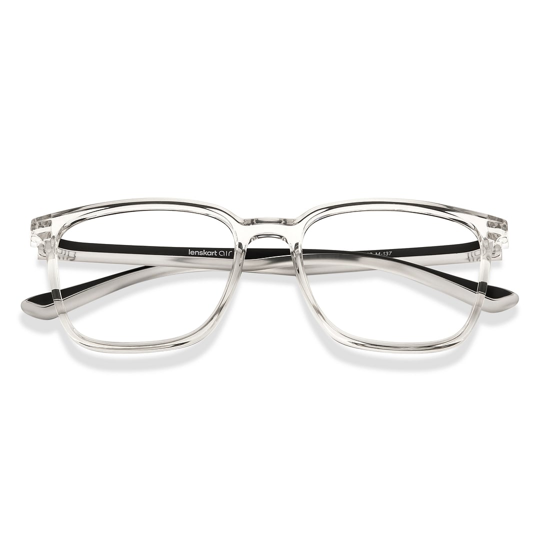 Lenskart Air Crystal Transparent Full Rim Square right side