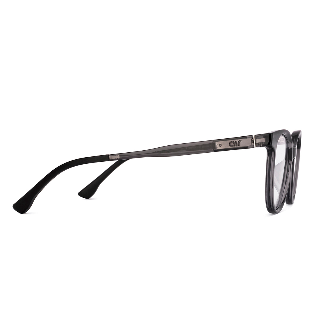 Lenskart Air Online Black Transparent Full Rim Round left side