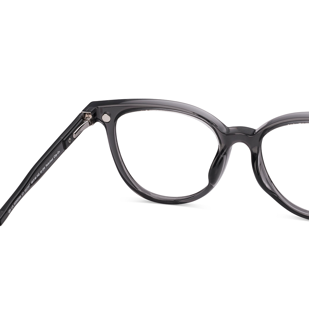 Lenskart Air Online Black Transparent Full Rim Round right side