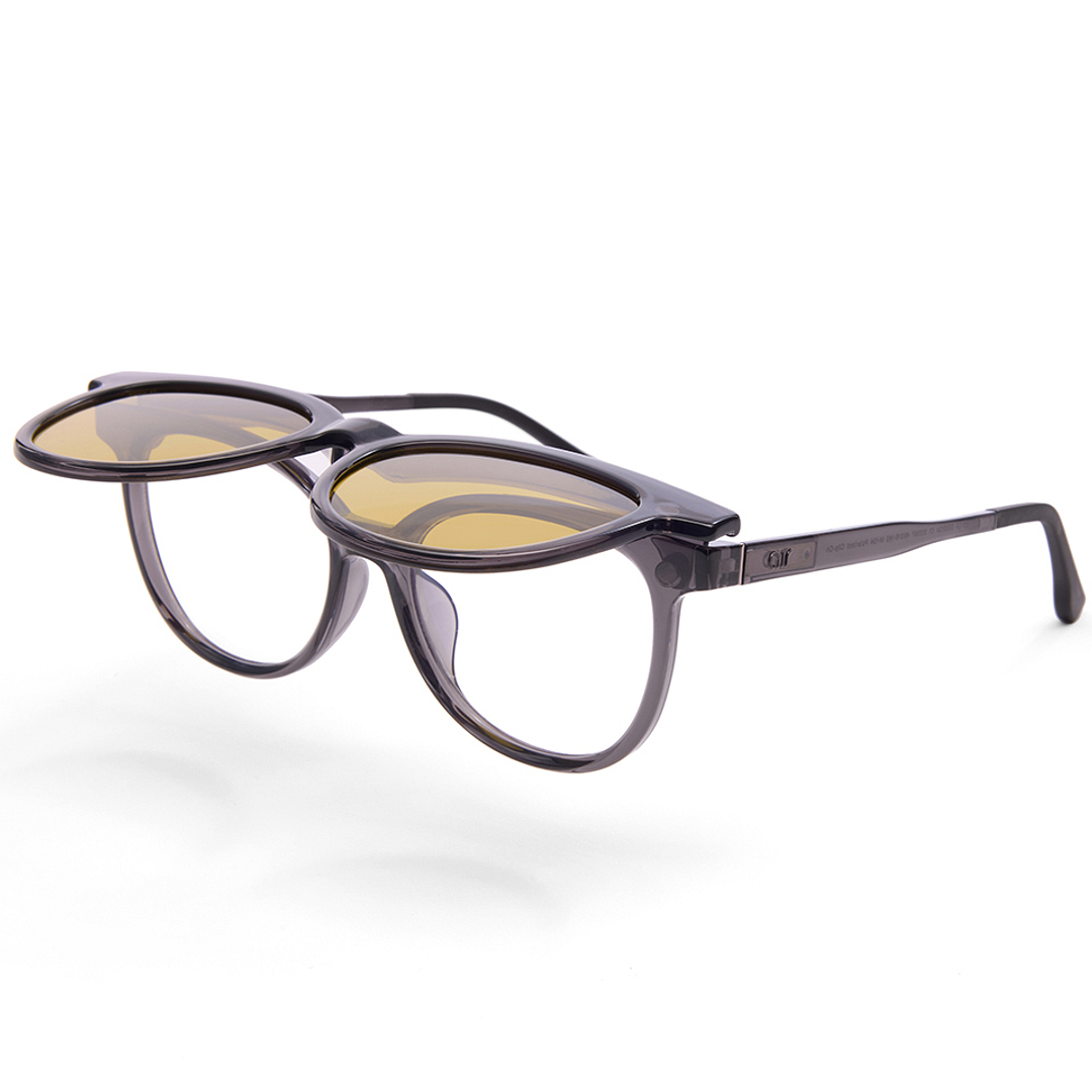 Lenskart Air Online Black Transparent Full Rim Round right side