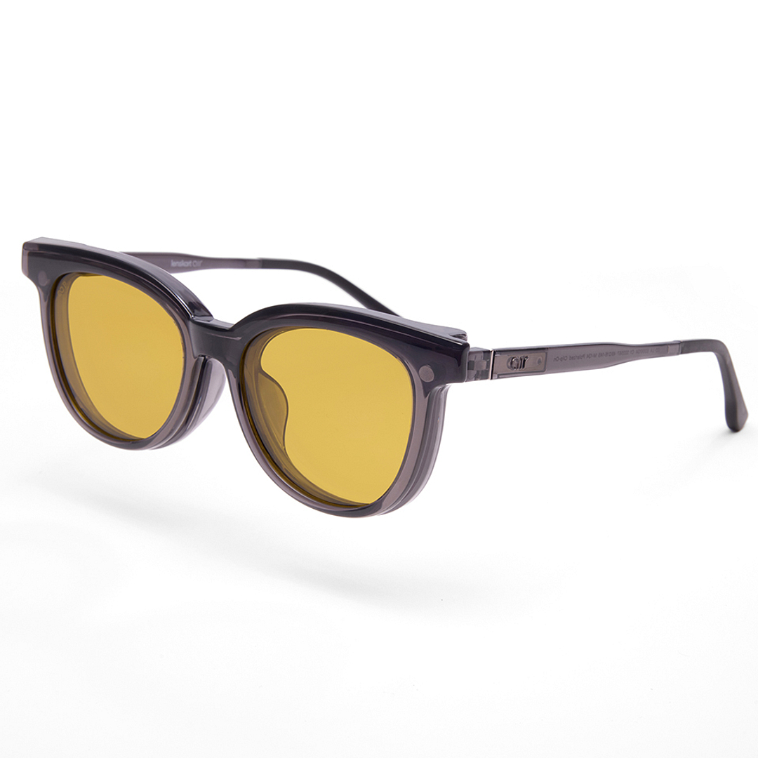 Lenskart Air Online Black Transparent Full Rim Round left side