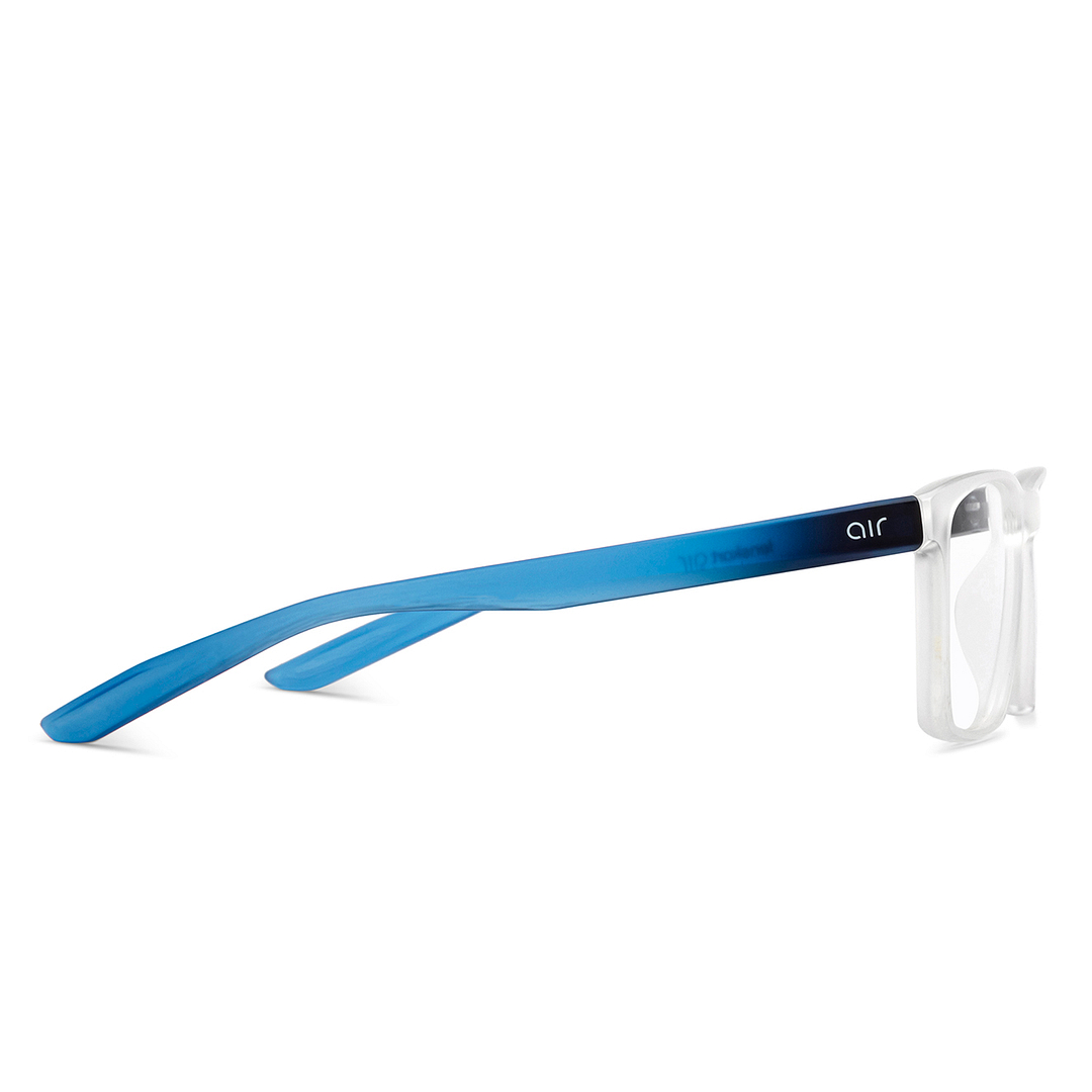 Lenskart Air Crystal Transparent Full Rim Square left side