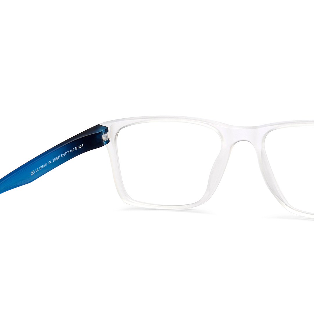 Lenskart Air Crystal Transparent Full Rim Square right side