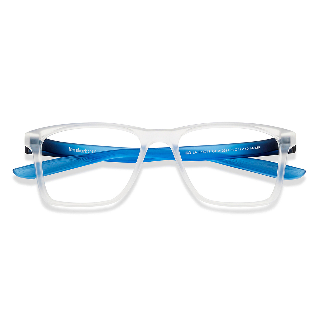 Lenskart Air Crystal Transparent Full Rim Square left side