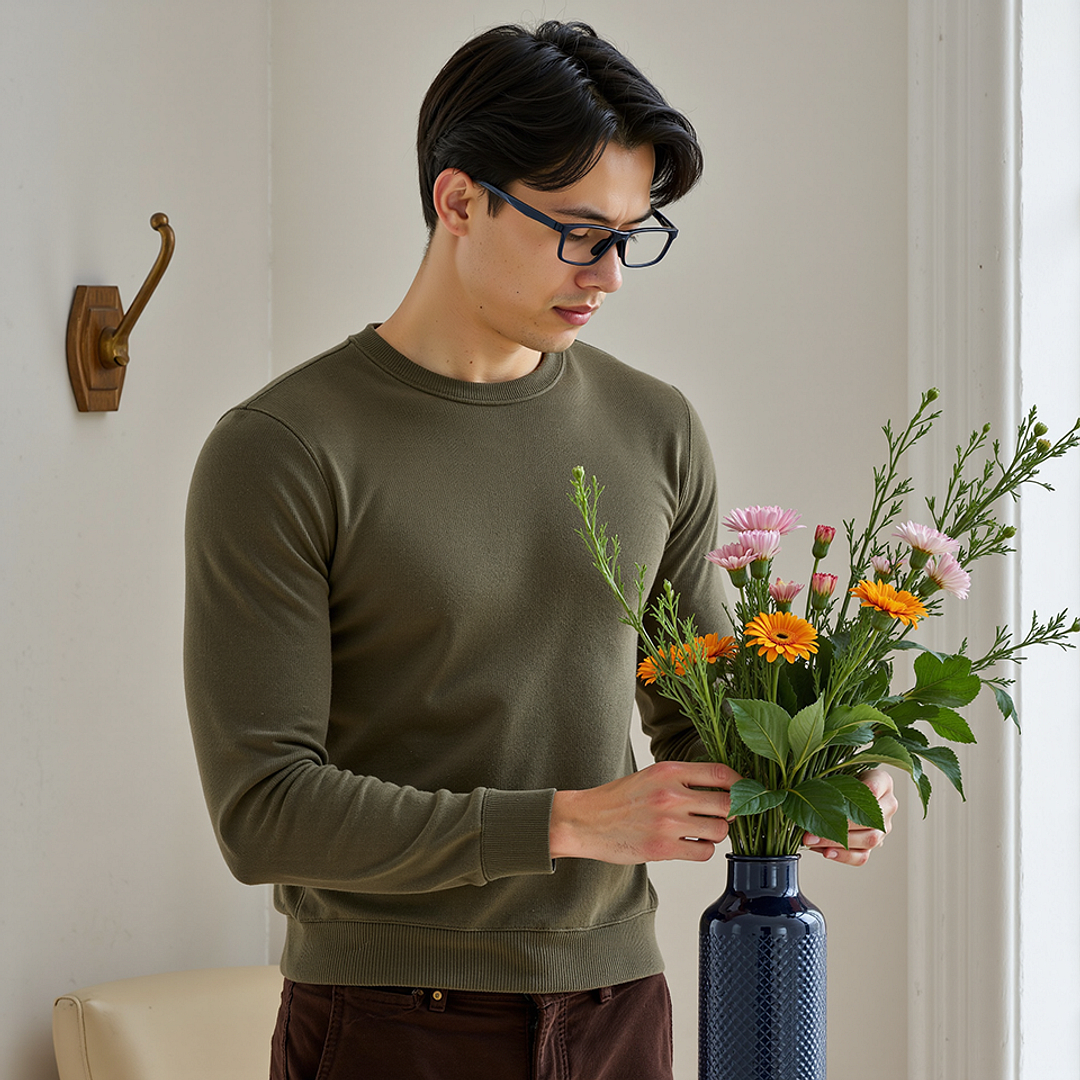 Lenskart Blue Transparent Full Rim Rectangle left side