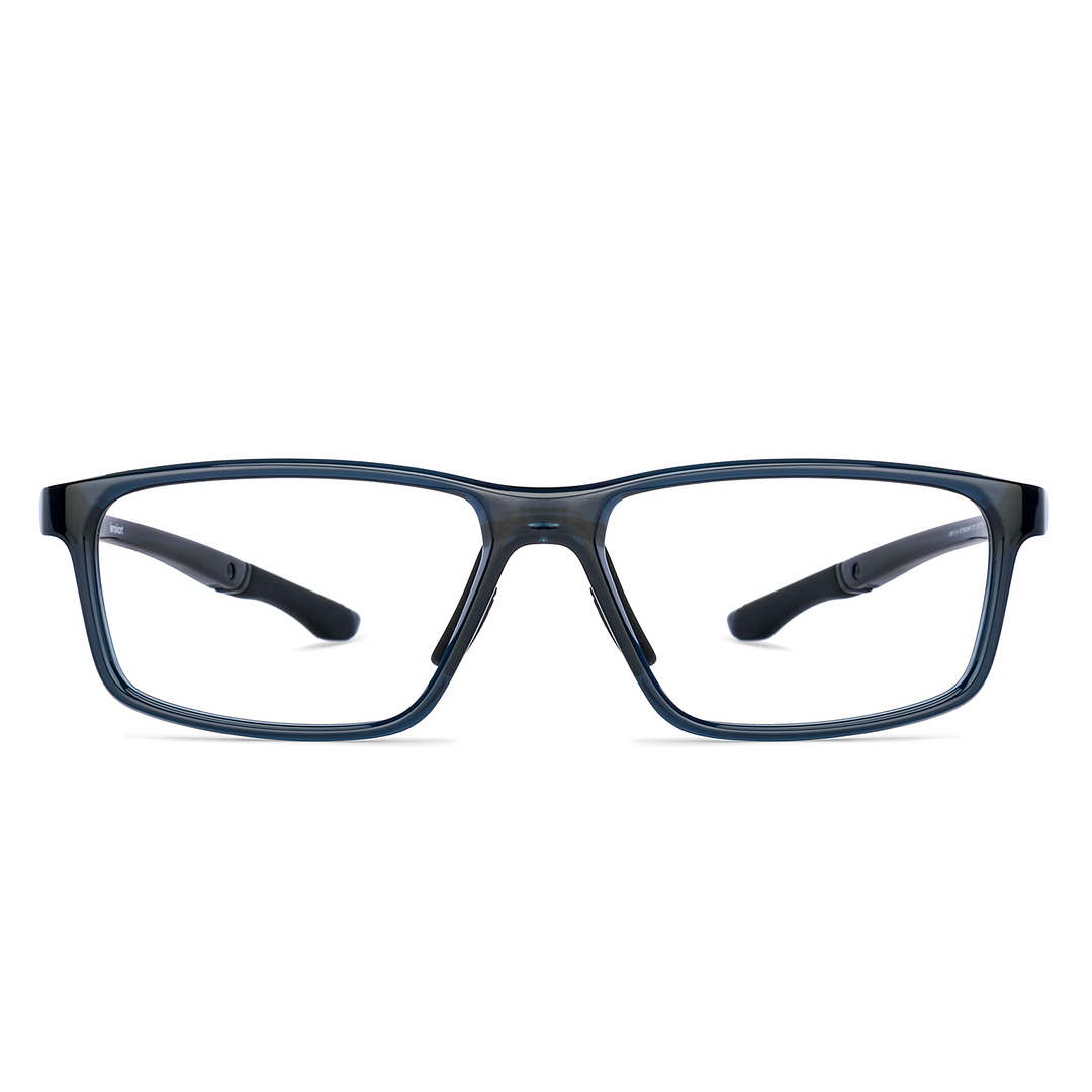 Lenskart Blue Transparent Full Rim Rectangle right side