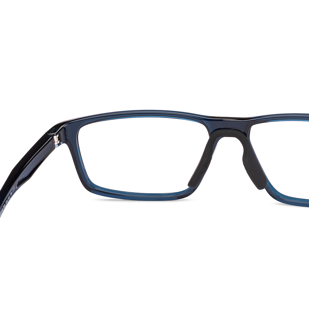 Lenskart Blue Transparent Full Rim Rectangle right side