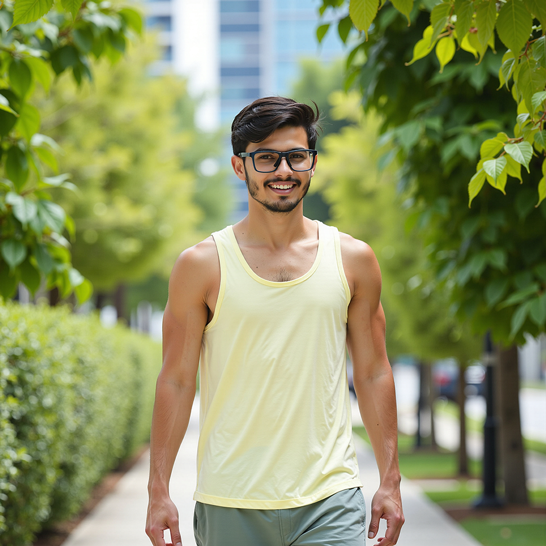 Lenskart Blue Transparent Full Rim Rectangle right side