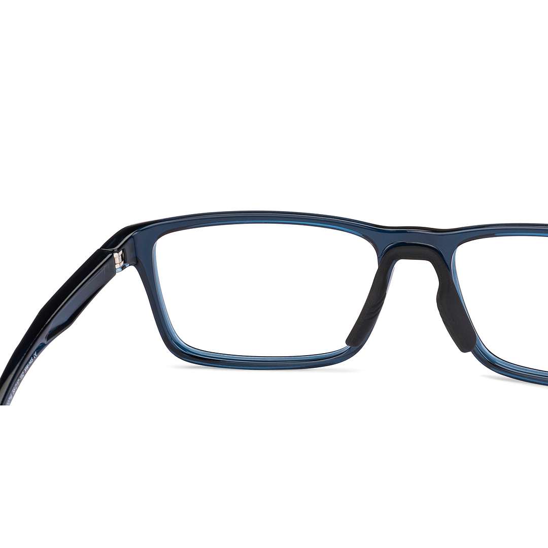 Lenskart Blue Transparent Full Rim Rectangle right side