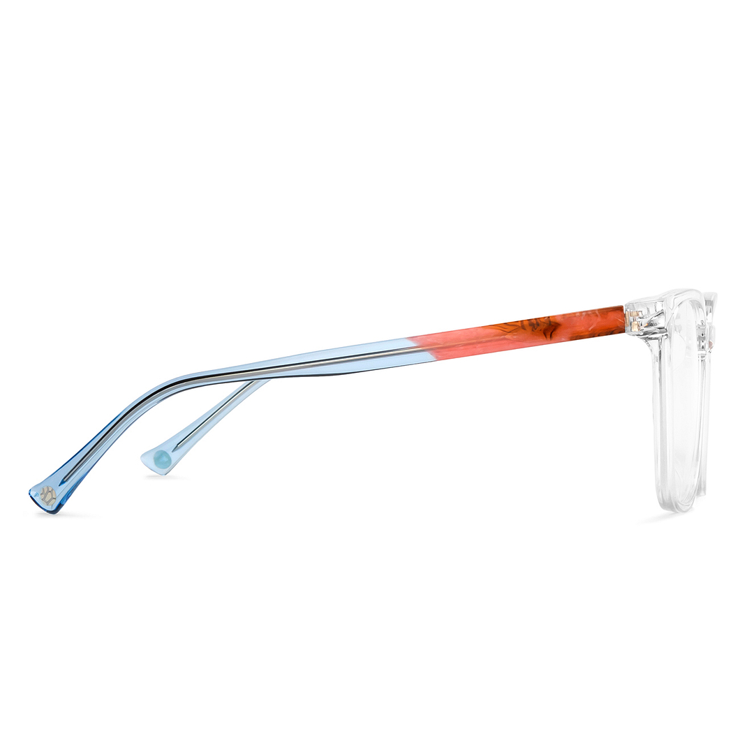 Lenskart Crystal Transparent Full Rim Square left side