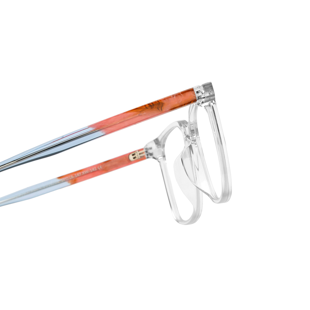Lenskart Crystal Transparent Full Rim Square right side