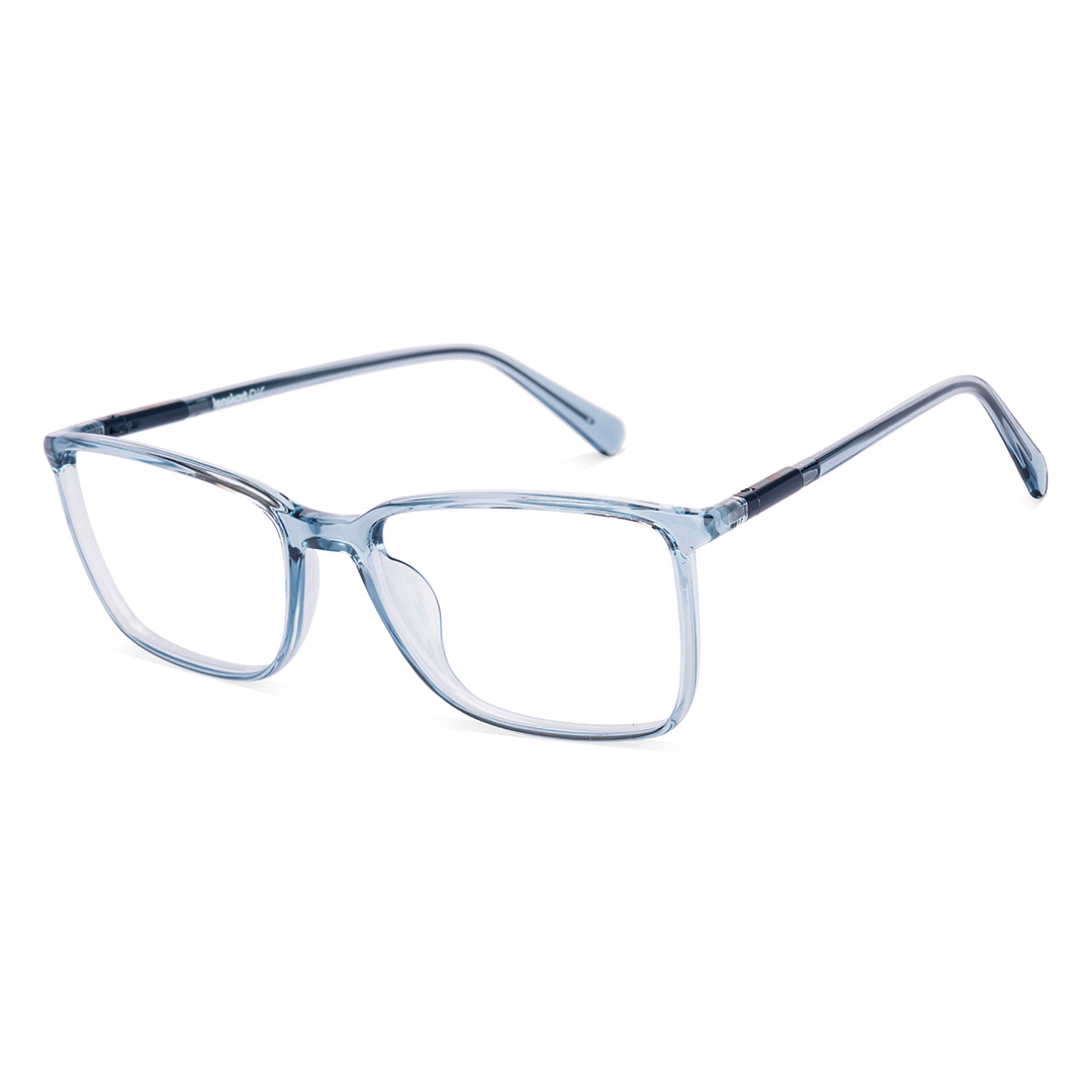 Transparent Blue Full Rim Rectangle Lenskart Air Comfort LA E14362