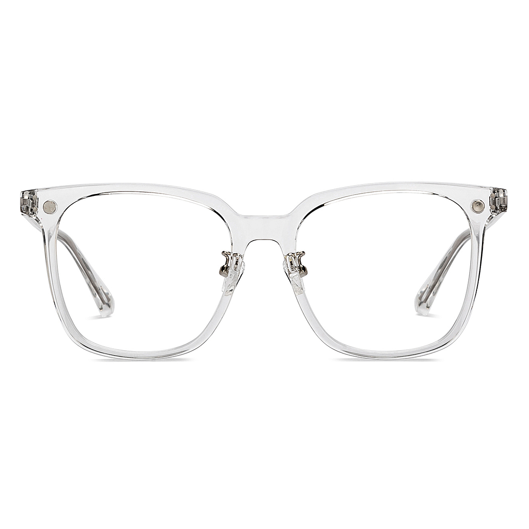 Lenskart Air Crystal Transparent Full Rim Square left side