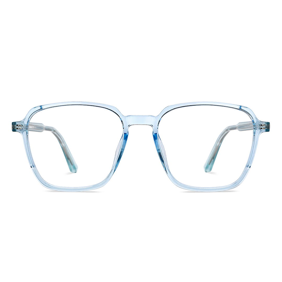 Lenskart Air Blue Transparent Full Rim Square right side