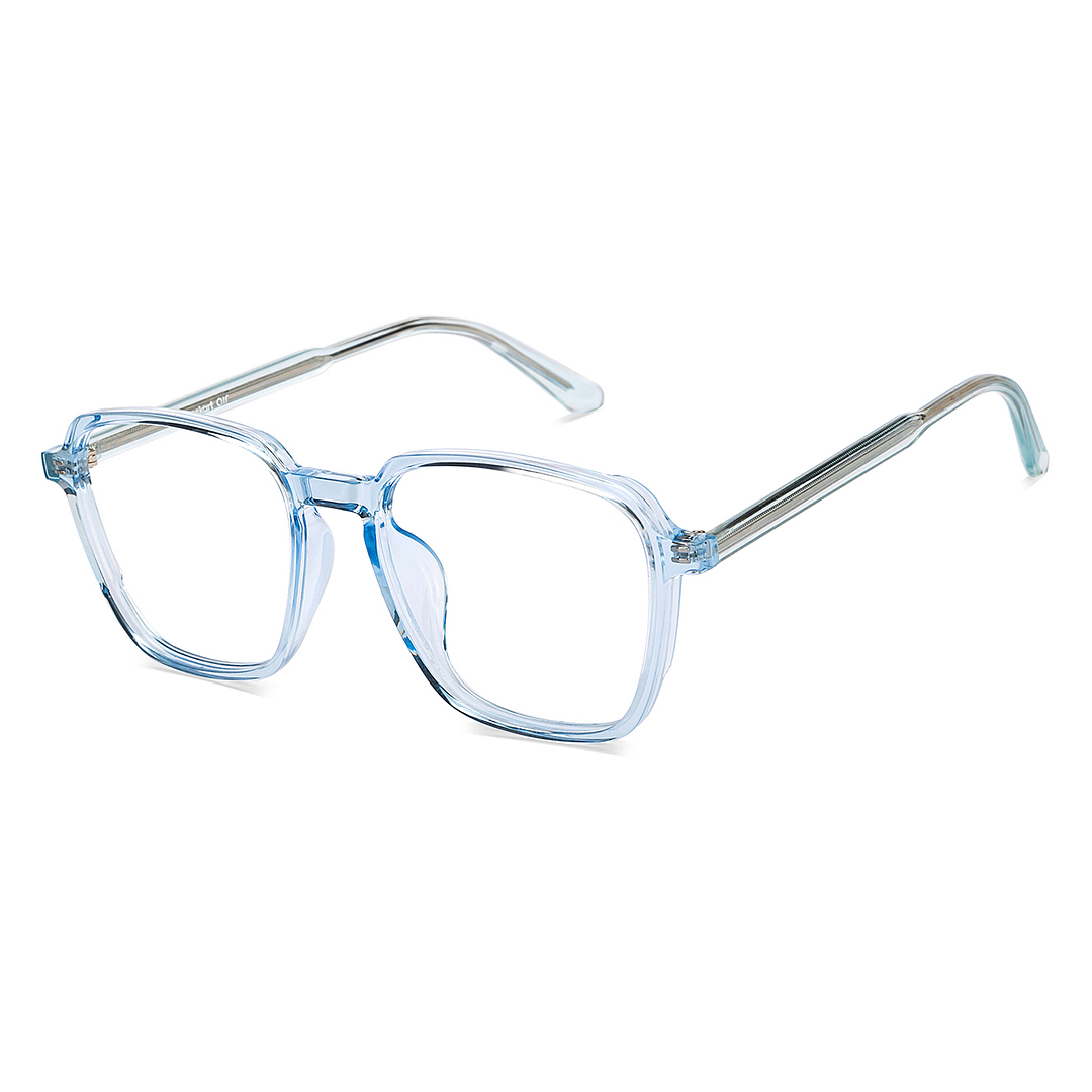 Lenskart Air Blue Transparent Full Rim Square right side