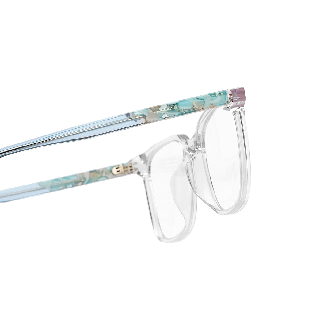 Lenskart Crystal Transparent Full Rim Square left side