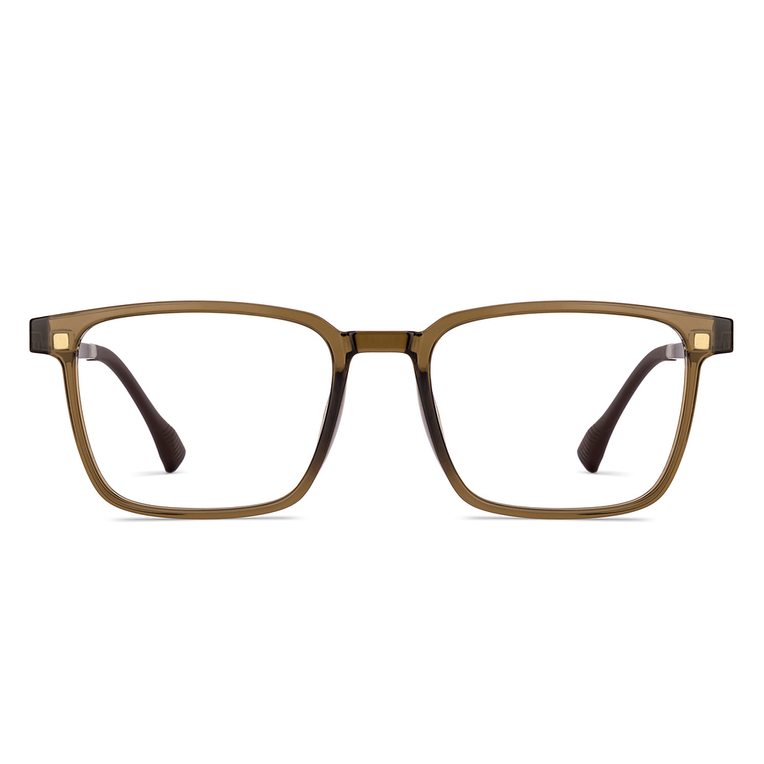 Lenskart Air Online Brown Transparent Full Rim Square left side