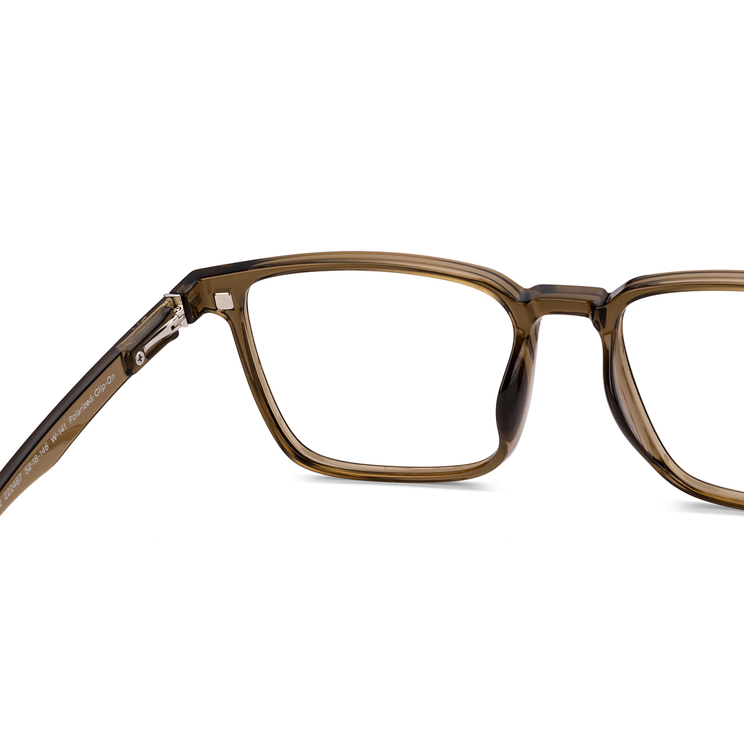 Lenskart Air Online Brown Transparent Full Rim Square right side