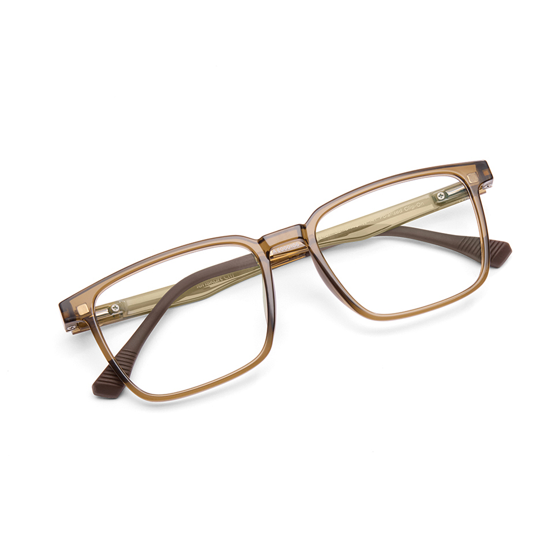 Lenskart Air Online Brown Transparent Full Rim Square right side