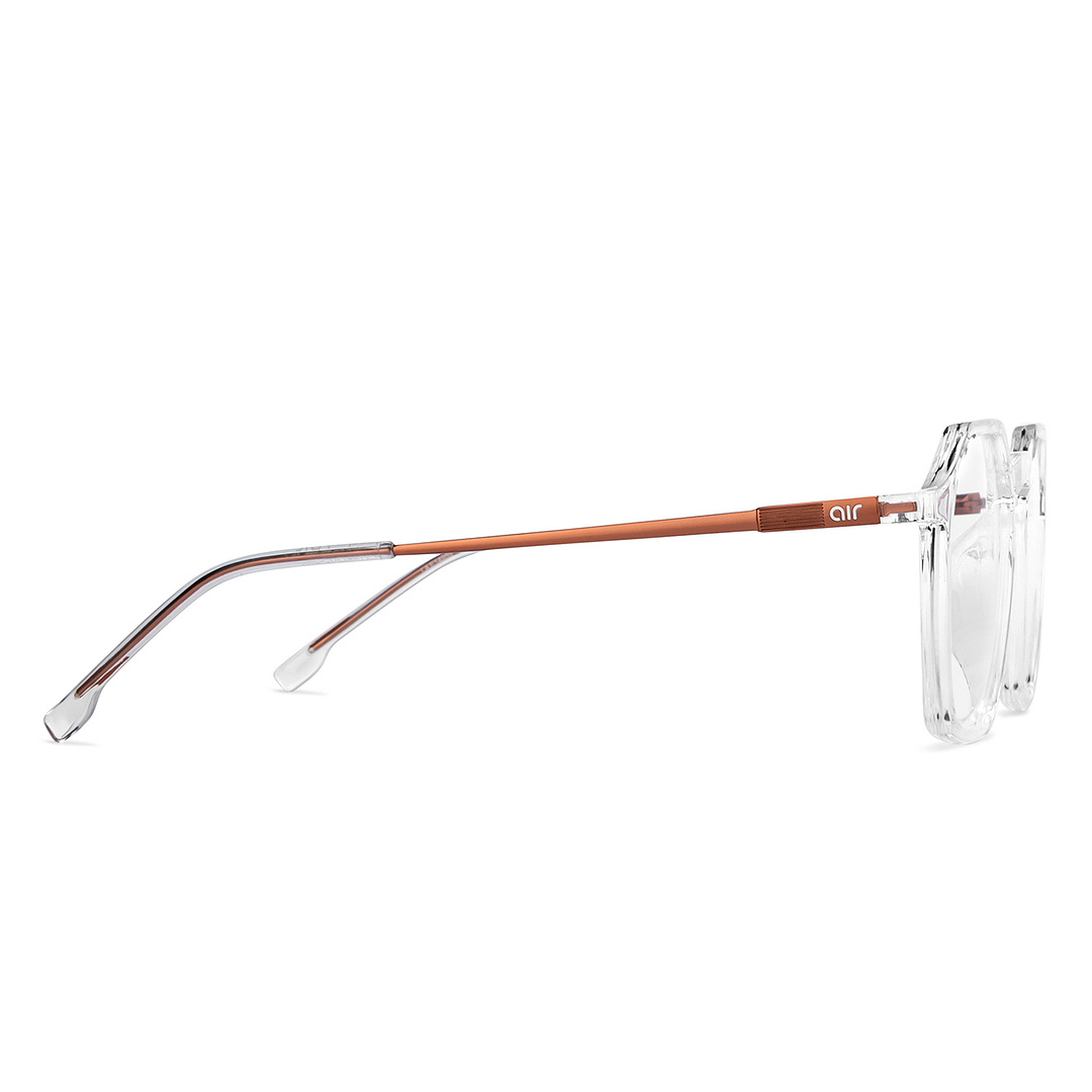 Lenskart Air Online Crystal Transparent Full Rim Geometric left side